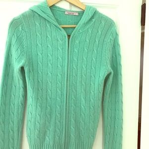 Calypso Cashmere Zip Up Hoodie